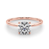 2 ctw Round Lab Grown Diamond Solitaire Engagement Ring in Rose Gold
